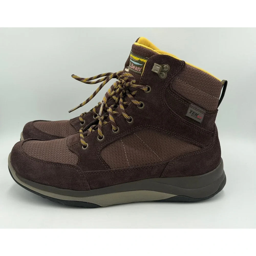 L.L. Bean Hiking Boots Mens 9 Wide Brown Suede Primaloft TEK 2.5